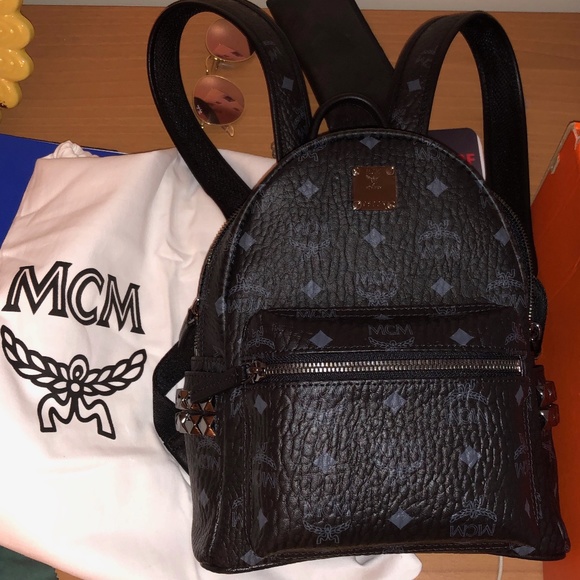 small black mcm bag